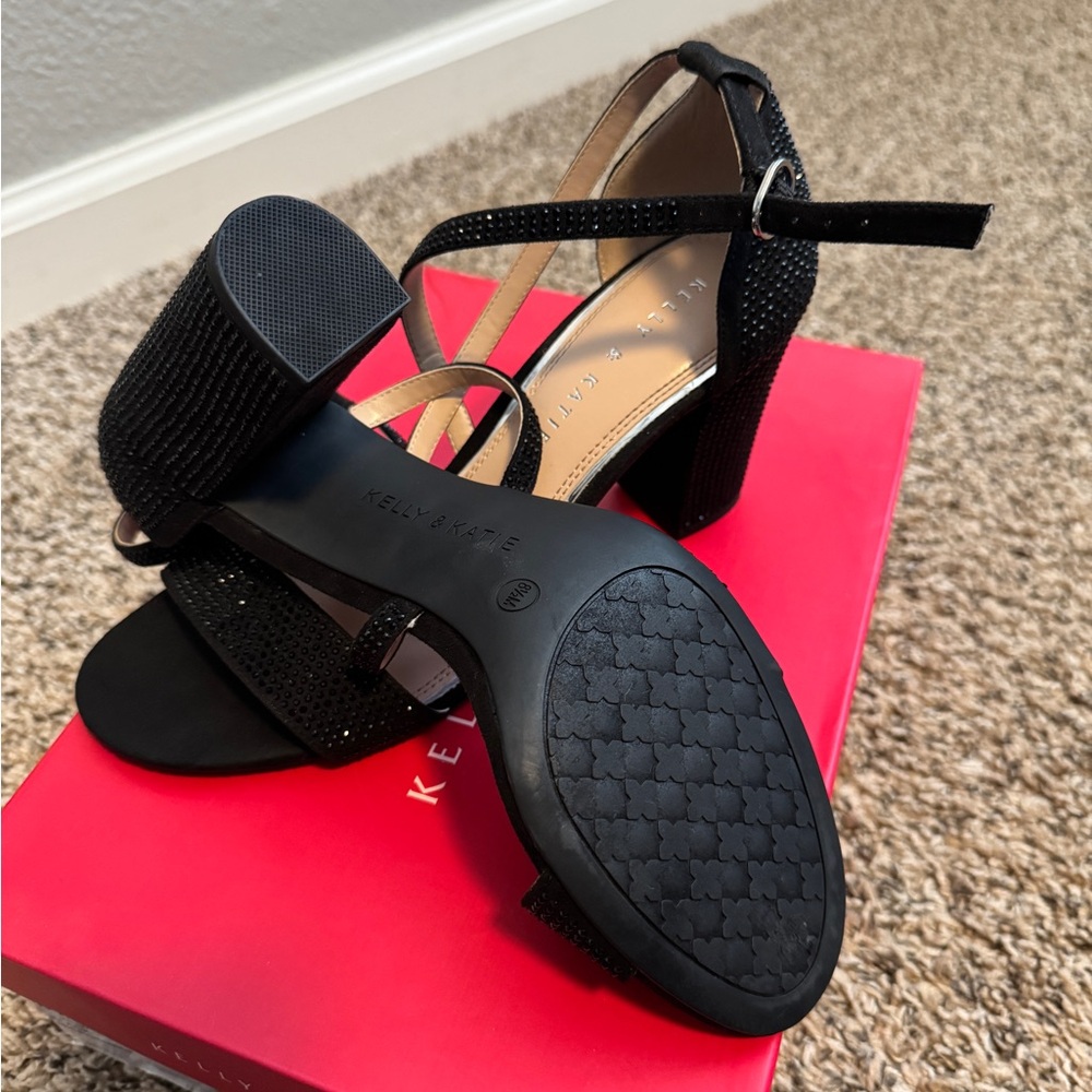 Black Rhinestone Heels - Picture 6 of 6
